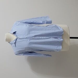 Ralph Lauren Light Blue and White Striped Casual Shirt